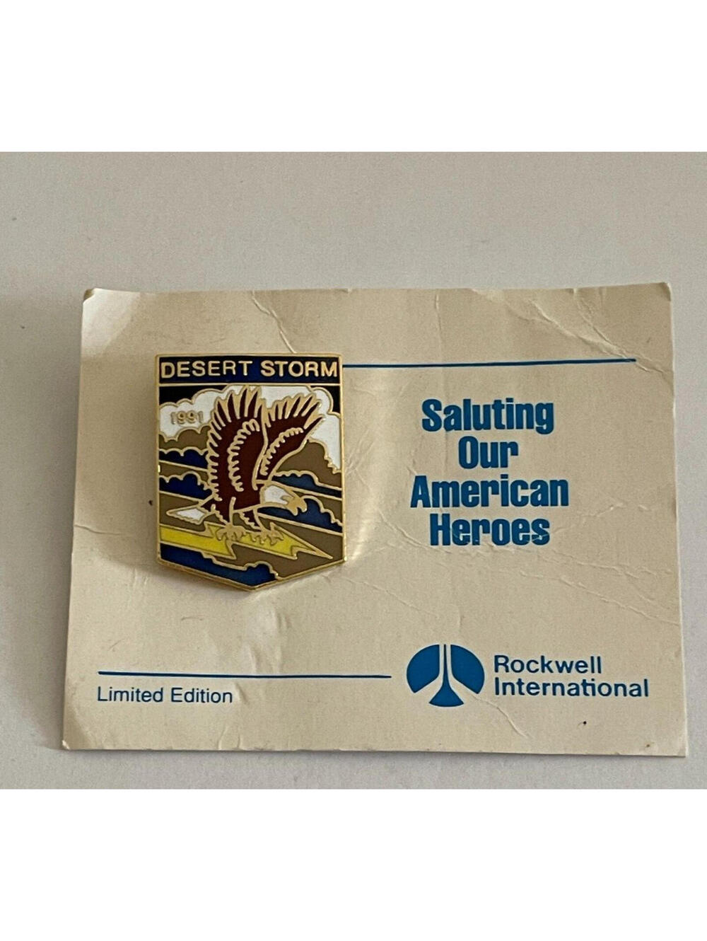 Rockwell International 1991 Desert Storm Pin